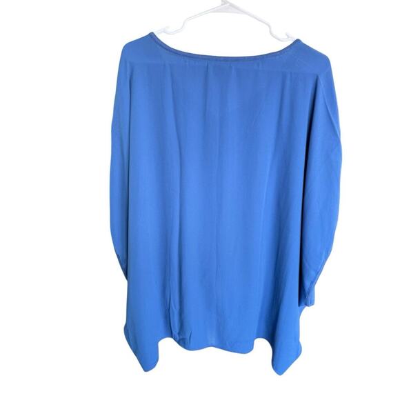 Tommy Hilfiger Top Plus Size Blue Relaxed Batwing 2XL XXL Comfortable Comfort - Picture 4 of 6